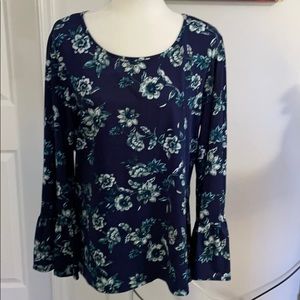 New Directions Navy Top